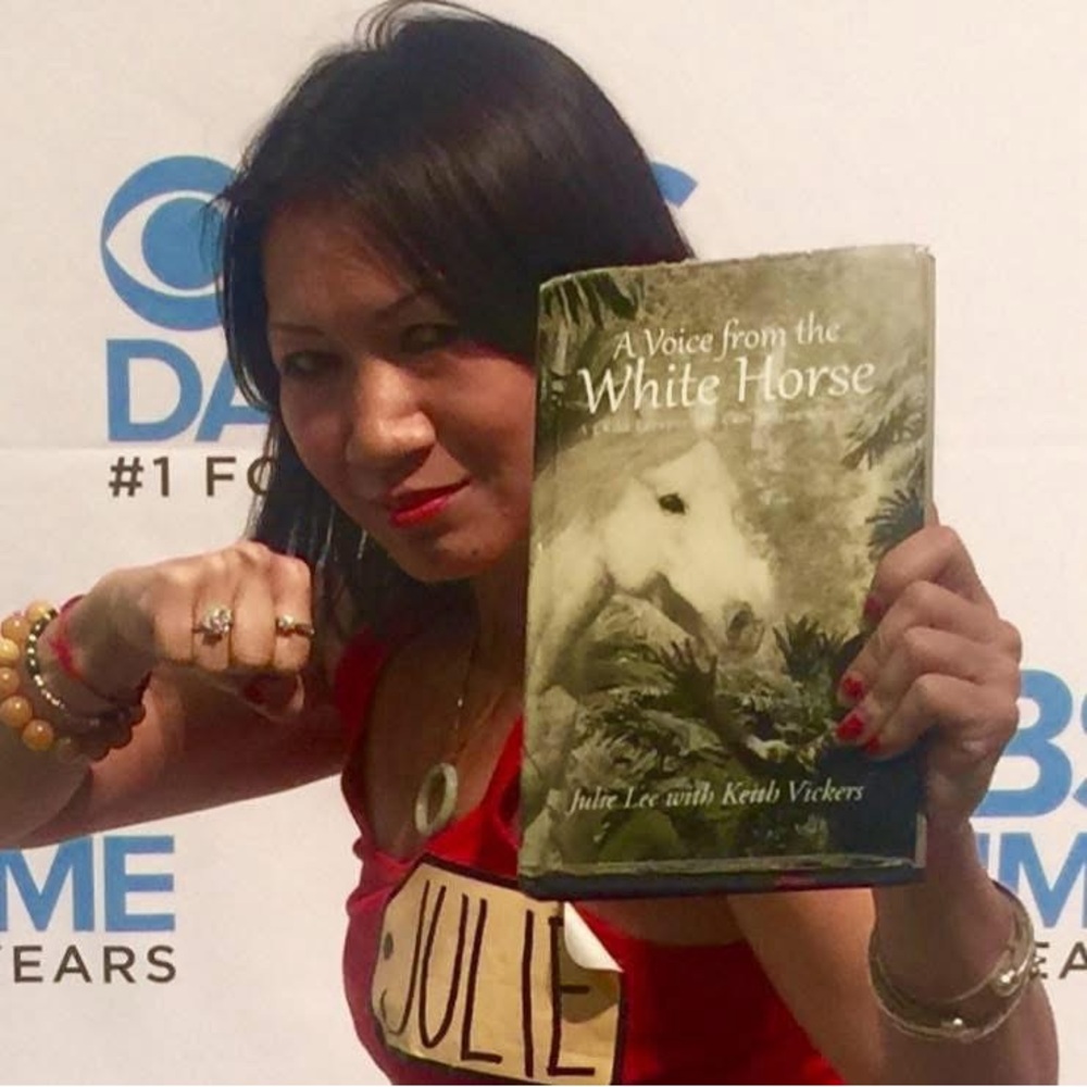 Soft Copy A Voice from the White Horse Book. Get autograph author Julie Lee